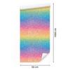 Blue, peach and powder pink glitter wallpaper 50x1000