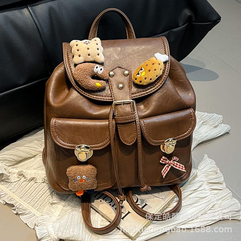 Versatile Foreign Style Fashion Girl Feeling Cute Simple Leisure Student Class 2025 Autumn and Winter Women's Shoulder Bag