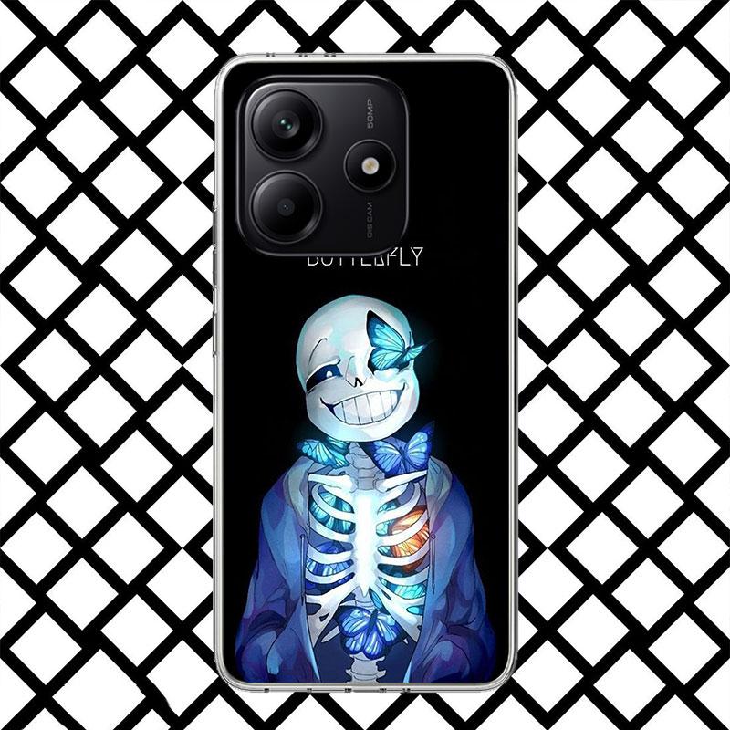 U-Undertale Sans Doggo Phone Case for Xiaomi Redmi Note 15 14 14S 13 12 12S 11 Pro Plus 11E 11T 11S 10S 5G Soft Cover Fundas Red