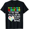 School Bus Monitor Hands Full See My Heart T-Shirt