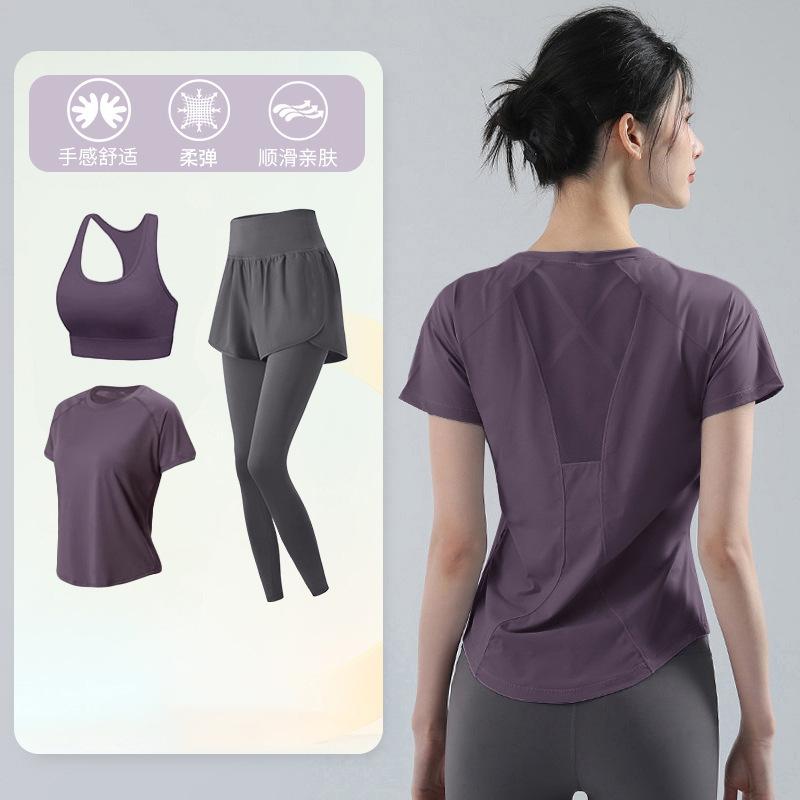 Tennis Suit Women's Short-sleeved Training Clothes Outdoor Running Quick-drying Clothes Thin Badminton T-shirt Fitness Clothes
