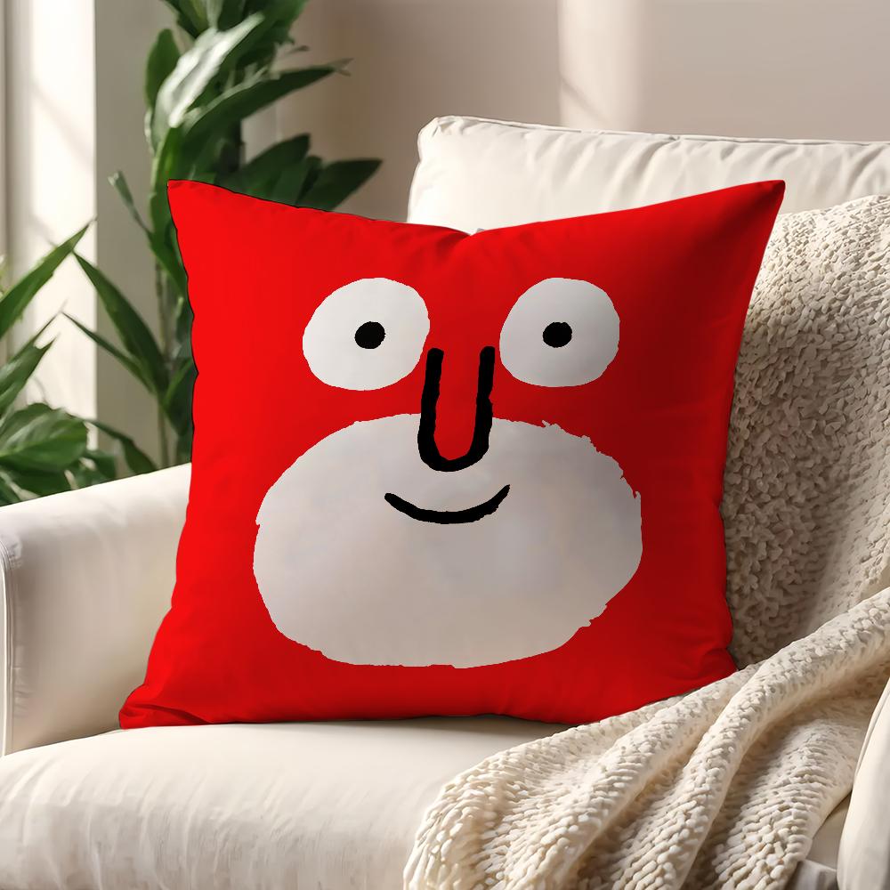 Art J-Jean J-Jullien Cute Cushion Cover Pillow Sofa Printing Decoration Room Home Office Coffee Shop Car Nordic Simplicity