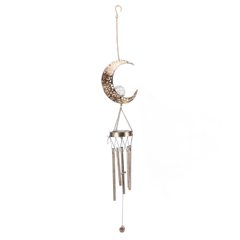 Solar Courtyard Lamp Retro Wind Chimes Pendant Ornaments Light Interior Decoration for Thanksgiving Birthday Gift