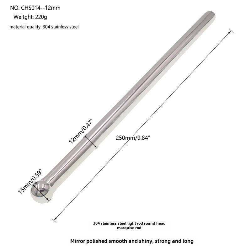 Extra langer Harnröhrenstab aus Edelstahl für Dehnung und Orgasmus 