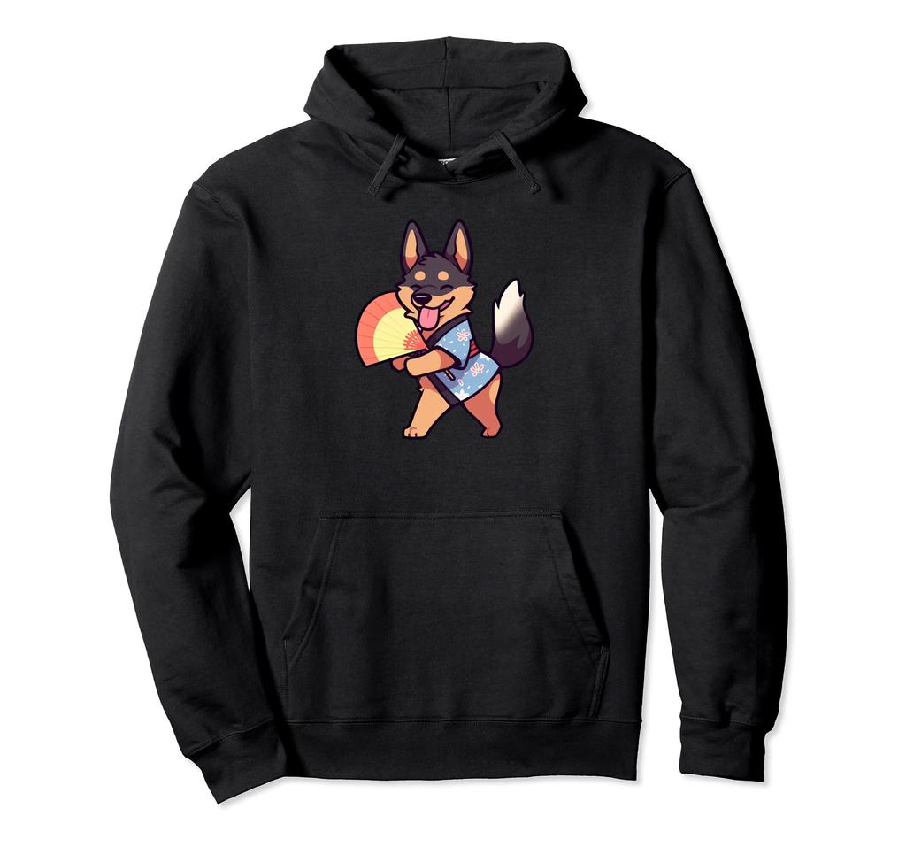 German Shepherd Yukata Funny Dog Summer Festival Hoodie