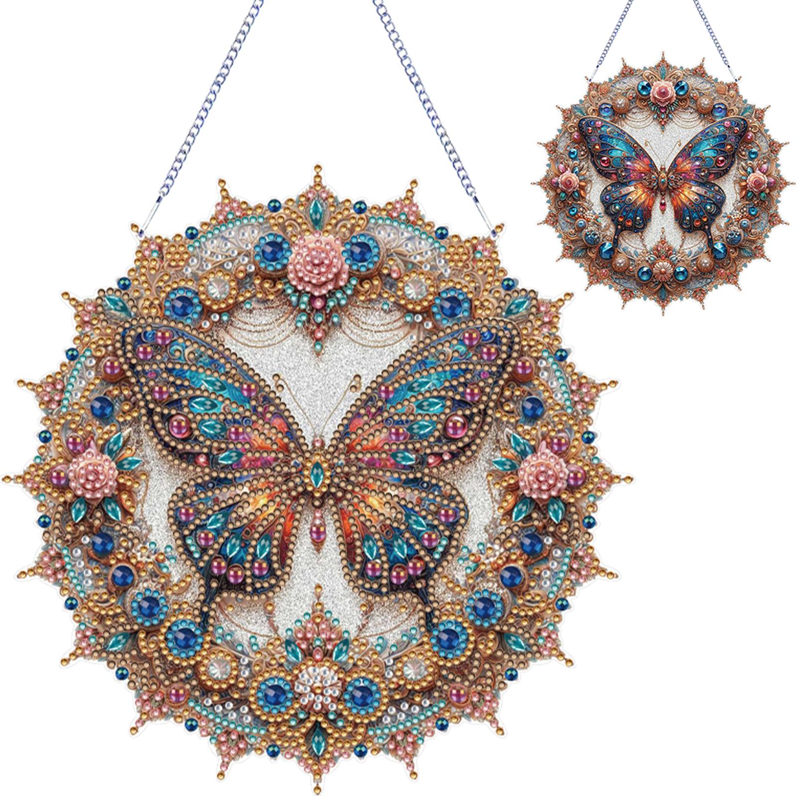 

Diamond Painting Home Decor Diamond Painting Hanging Pendant 5D DIY Diamond Painting Dots Pendant for Garden Window Decor