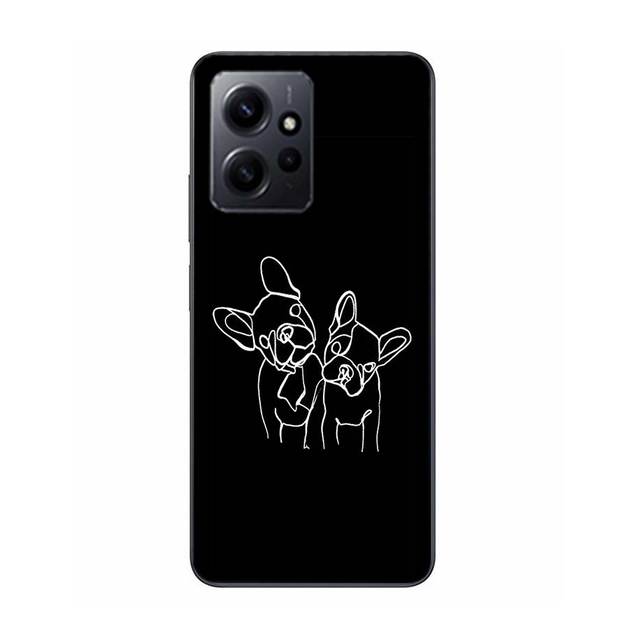 French Bulldog Black White Phone Case For Redmi Note 13 5G 14 Pro Plus Redmi 12 12C 13C 14C 10 10A 10C 9 9C 9T 9A 8 8A K70 Pro T