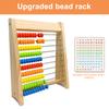 Wooden Counting Toy Abacus Montessori Education Math Toy Children Rainbow Counting Beads Addition Subtraction Operation Learning