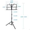 Music Stand for Sheet Book Stand,with Bag,Modern,Adjustable Height,Sheet Clip Holder,for