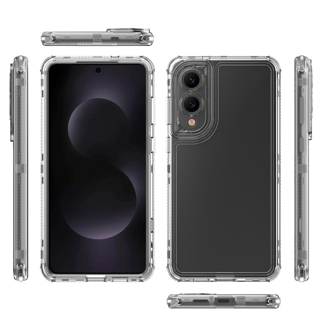 For Samsung Galaxy S25 Edge Case Anti Scratch Acrylic TPU Clear Phone Cover