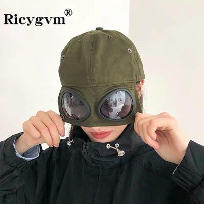 Hip Hop Letecká čiapka so slnečnými okuliarmi pre mužov ženy módne okuliare baretka letné vonkajšie slnečné clony módna punková bejzbalová čiapka
