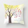 Love Tree Square Pillowcase Car Sofa Office Chair Pillowcase Simple Home Decor Ornaments