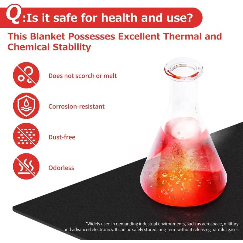 Coperta di Saldatura in Feltro di Carbonio Pre-Ossidato 2mm/5mm Tessuto Ignifugo Resistente al Calore per Saldatori di Lavorazione dei Metalli Industriale Protezione