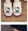 Genuine Sanrio Cartoon Furry Slippers - Women's Non-Slip Warm Winter Indoor Slippers with Plush Cotton and Velvet