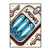 Sardinenbüchse Poster Modern Klassisch Druck Ausstellung Surrealismus Leinwandbild Wandkunst Bild für Zimmer Zuhause Küche Dekorat