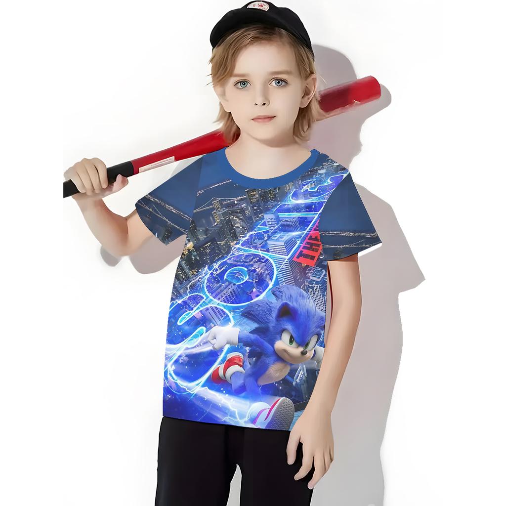3D Print Cute Cartoon Baby Clothing 5 To 14 Years Male Outdoor Clothes for-S-sonics-Children Boy Girl Child T-Shirt Top Shirts