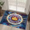 West Ham United Football Design Crystal Velvet Carpet Cozy Non?Slip Printed Rug For Bedroom Living Room Entrance
