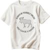 Cotton Summer Unisex Tshirt Always Be Yourself Unless You Can Be A Moose Short Sleeve Breathable Crew Neck Tshirt