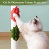 4pcs Cat Face Scratcher, Adjustable Silicone Cat Self Groomer Corner Scratcher, Soft Cats Corner Brush, for Climbing Frames and Table Legs, Reduces
