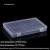 Rectangular Transparent PP Plastic Storage Box for Stationery, Cards, Hardware, Jewelry, and Fishing Gear