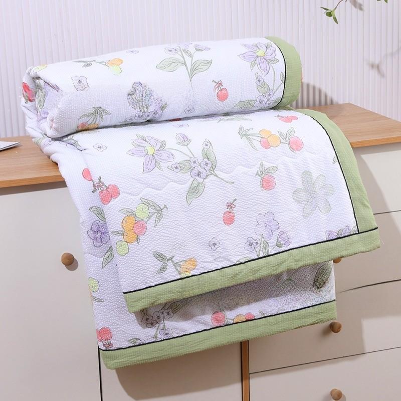 Bubble Cotton Summer Duvet Breathable Material Ecofriendly Filling For Student