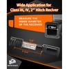 METOWARE Trailer Hitch Lock - 5/8" Dia Locking Hitch Pin, Anti-Theft Trailer Receiver Lock, Fits 2" Receiver Tubes, Class III & IV Hitch Receivers,