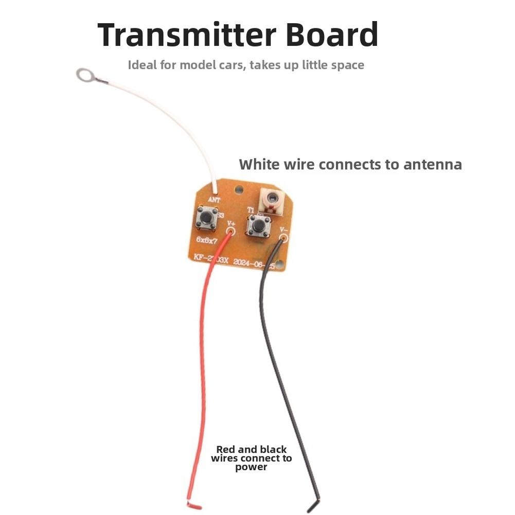 Two Channel 27MHz Wireless Remote Control Module for STEM Learning Kits and Custom Toy Car Construction with Brown Housing