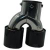 Polished Carbon Fiber Stainless Steel Exhaust Muffler Cover for BMW Models