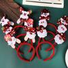5pcs Christmas Headbands for Kids Adult Snowman Elk Santa Claus Headbands for Xmas Headband Hairpin for Party Favors Supplies