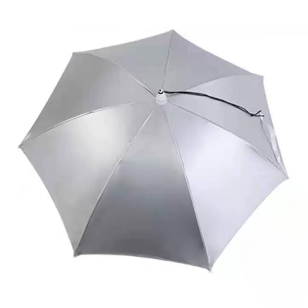 Umbrella Hat, 77cm Sunscreen Windproof Cap Umbrella Head-Mounted Umbrella Folding Fishing Umbrella for Outdoor Camping Beach