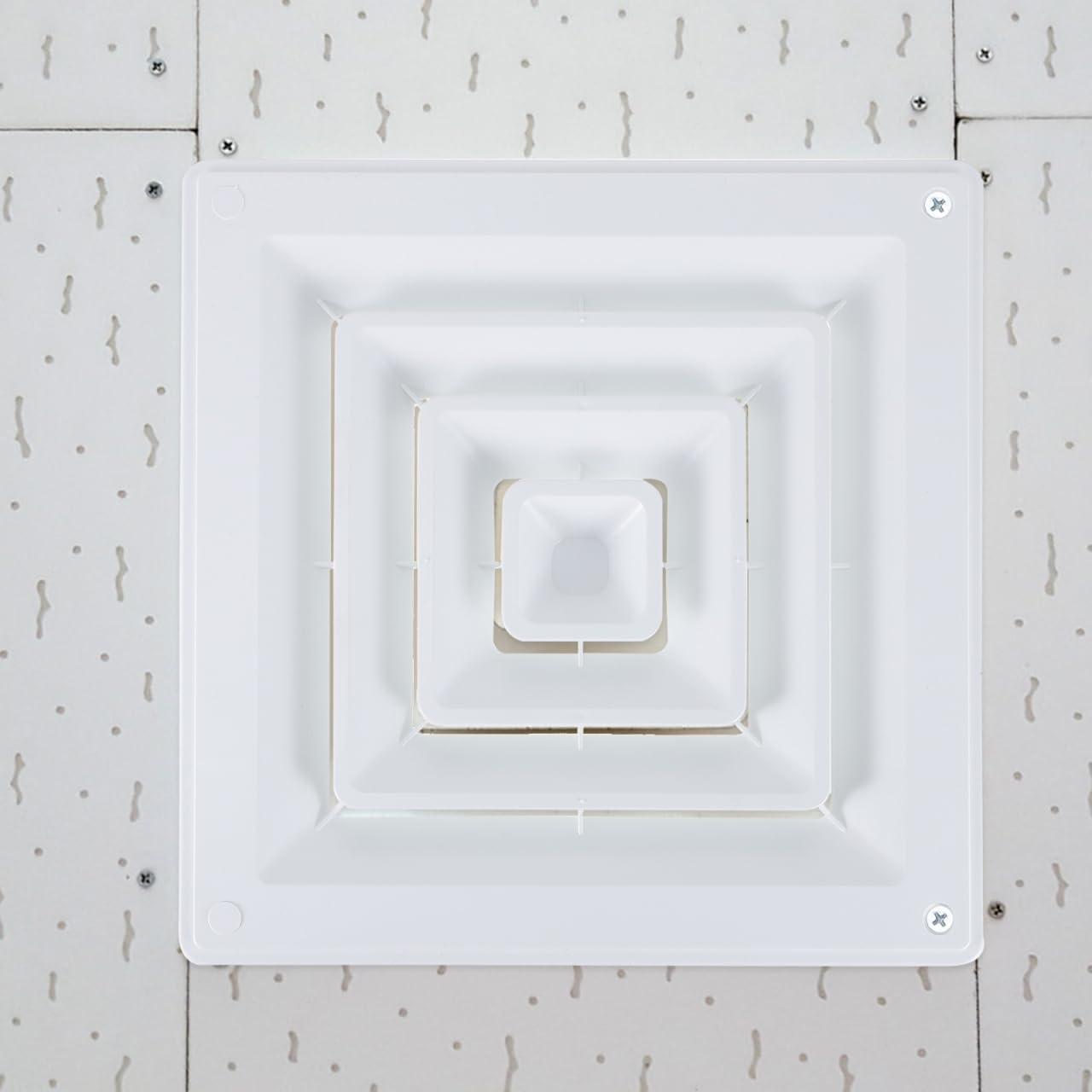 

Ceiling Vent Cover Grille Ac Vent Cover for Systems Easy Installation for Bathroom Kitchen and Office Stylish Design with Airflow Control Dampers