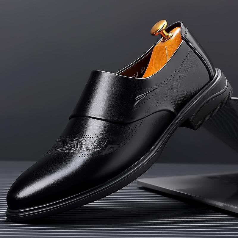 Fashion Spring Autumn New Male Loafers Wear-resistant Non-slip Comfortable Men's Dress Shoes Casual Breathable Man Leather Shoes