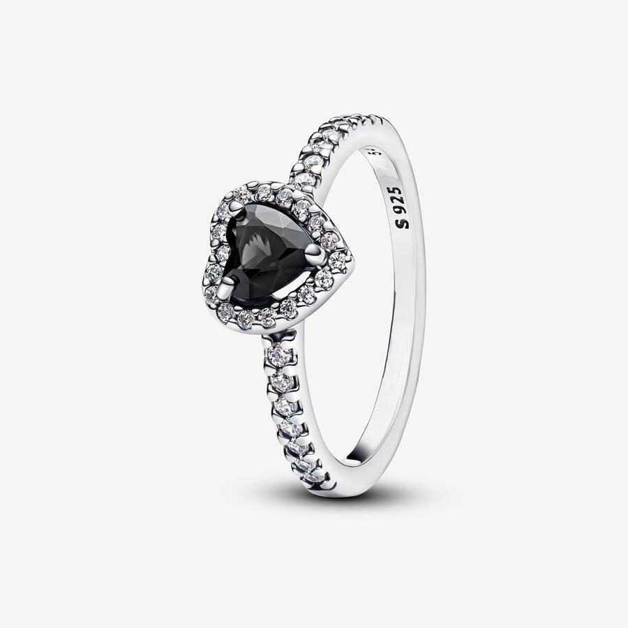 Hot Sale Original 925 Sterling Silver Ring Colorful Heart Zircon 6 7 8 9 Size For Women Valentine's Birthday Gift DIY Jewelry