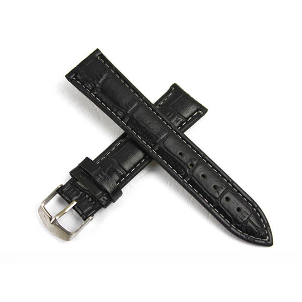 22/20/18/16mm Men Women PU Leather Strap Bamboo Pattern Wrist Watch Band Replacement