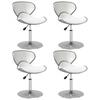 Day and Night - Day and Night Dining Chairs 4 Units White Synthetic Leather
