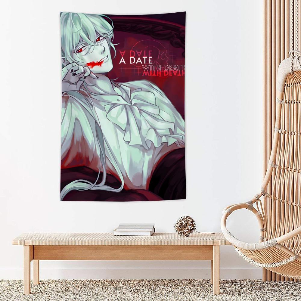 

Game A DDate With Death Tapestry For Bedroom Living Room Outdoor Wall Decor Simple Stylish Art Piece Vertical Design 74x94cm(29x37in)
