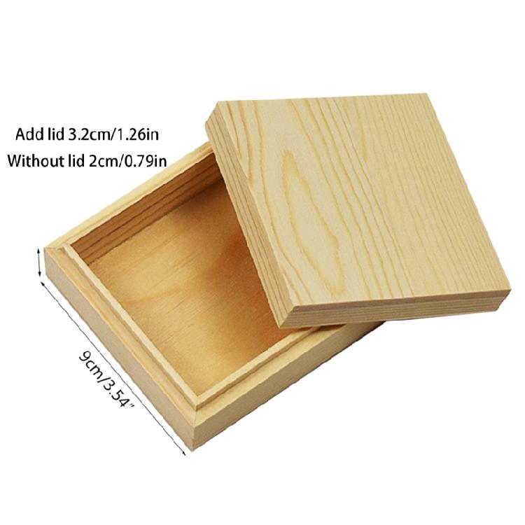 Wooden Box for Jewelries Small Sundries Storage Box Anti Deform Space Saving