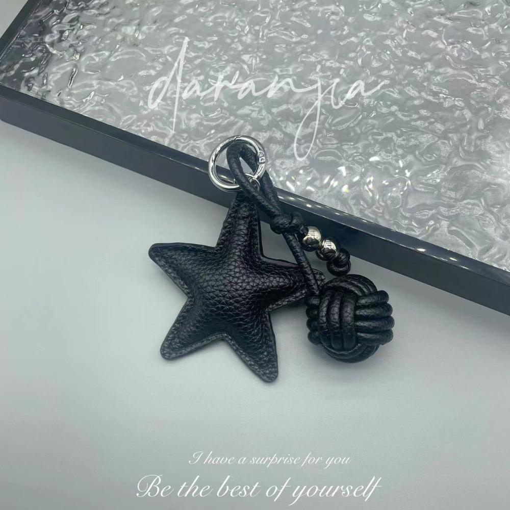 Mobile Phone Pendant Star Pendant Five-pointed Star Weave Key Ring Bag Pendant