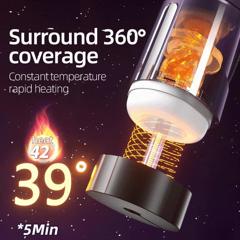 Telescopic Male Automatic Masturbator Heated Voice Interaction Masturbation Cup Explosion Sprint Sex Toys for Men Pocket Pussy