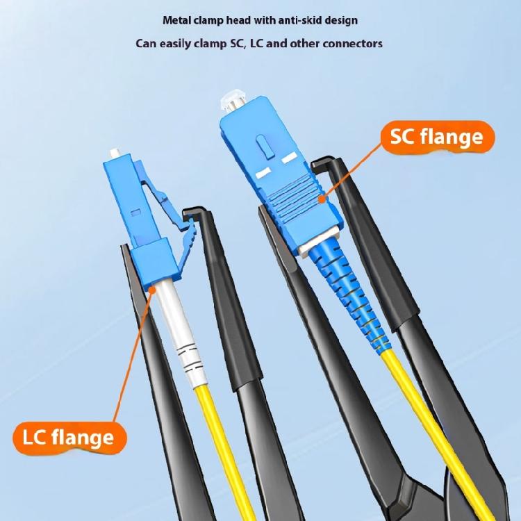 Ergonomic Precise Fiber Optical Plugs Extractors Tool With Metal Jaw Construction Fit for Reliable LC Connector Handling