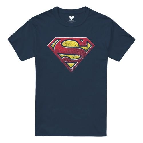 SUPERMAN Mens Pop Art Logo T-Shirt