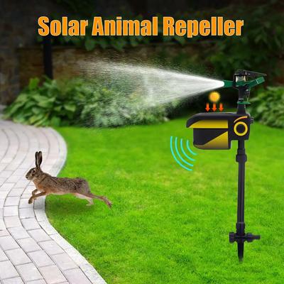 Irrigatore Repellente per Animali, Spaventapasseri Solare Attivato dal Movimento