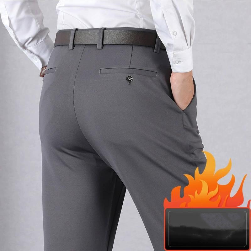 

Мужские брюки в стиле business casual, осенне-зимние брюки, офисные брюки для костюма, формальные брюки, удобные 36 серый