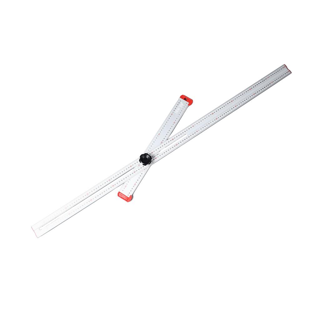 T Shaped Ruler Aluminum Alloy Accurate Positioning Adjustable Woodworking Angle Ruler 120cm