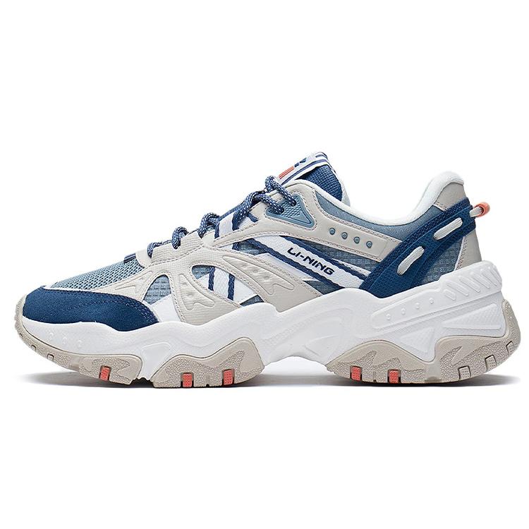 

Li Ning Casual Shoes Men s Low top Turbulent Blue/Lead Gray Green/Cloud Rain Gray AGLS051-4 39