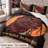 Custom Name Text 3Pcs Bedding Set Travis Scott Duvet Cover And Two Pillowcases