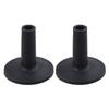 Yibuy 10 Pieces Black Drum Set Replacement Parts Felt Washer + Plastic Long Cymbal Sleeves with Flange Base