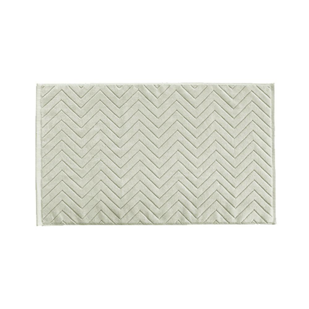3D Cotton Bathroom Mat Jacquard Feet Towel Yoga Mat Wave Stripe Floor Towel SPA