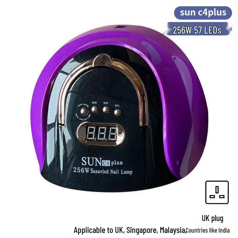 Dazzling 256W LED Nail Curing Lamp, Quick Dry Gel Lamp for Salon Use