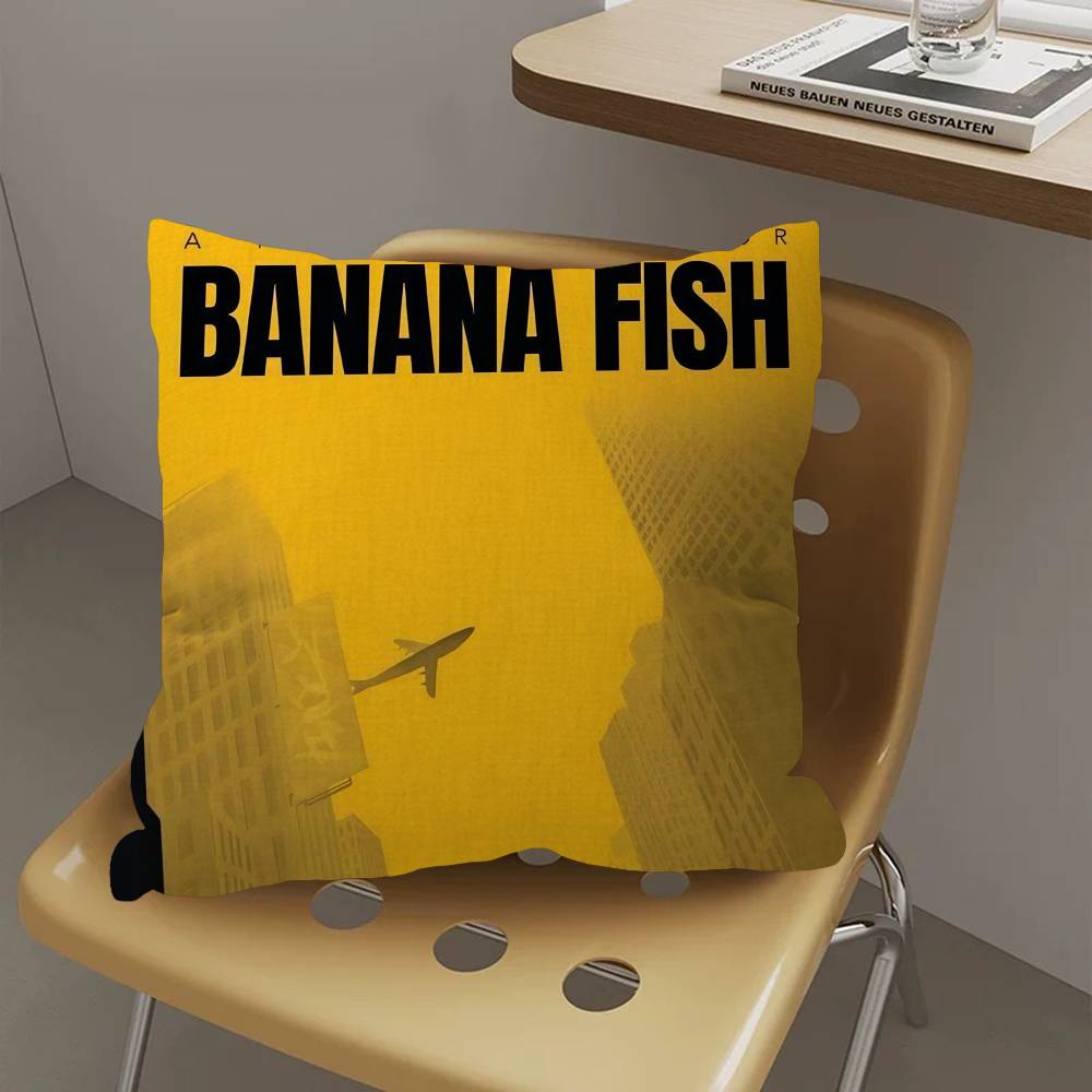 Cuscino BANANA FISH Anime Regali Arredamento Casa Ufficio Camera da Letto Divano Auto Copricuscino case 45x45cm